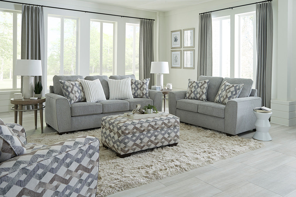 Peak Living - 125 Roman Steele Sofa in Grey - 12503-3015 view 2