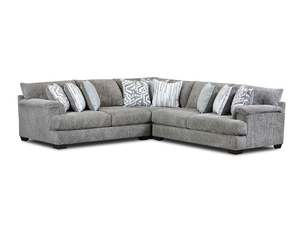Peak Living - 2100 Sami Stone Sectional in Grey - 2140-5731_2104-5731_2110-5731 view 1