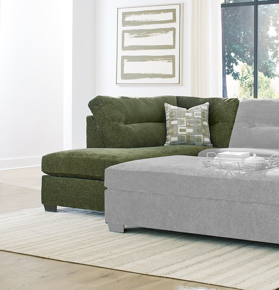 Peak Living - 230 Braves Olive LAF Chaise in Olive - 23012-5865 view 1