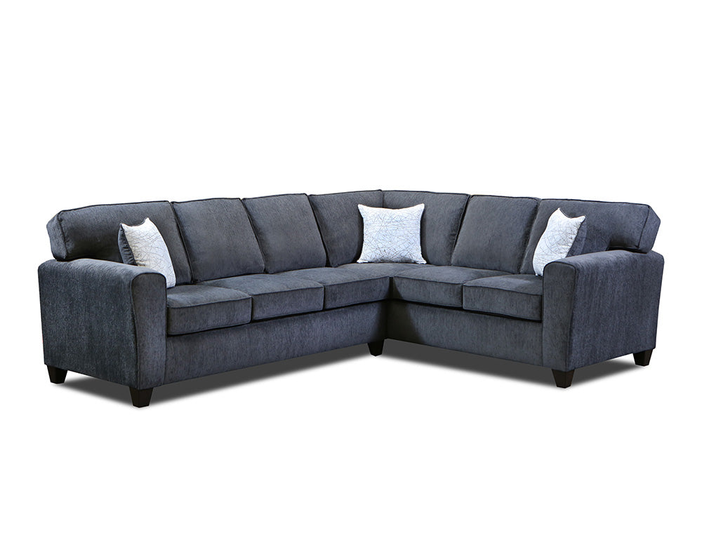 Peak Living - 3100 Tofino Kohl Sectional in Dark Grey - 3120-1642_3130-1642 view 1