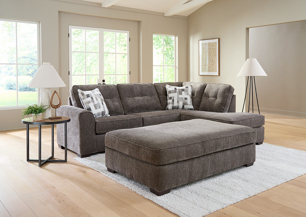 Peak Living - 325 Thiesson Java RSF Chaise Sectional w/ Ottoman in Java - 32521-1951_32513-1951_32505-1951 view 1