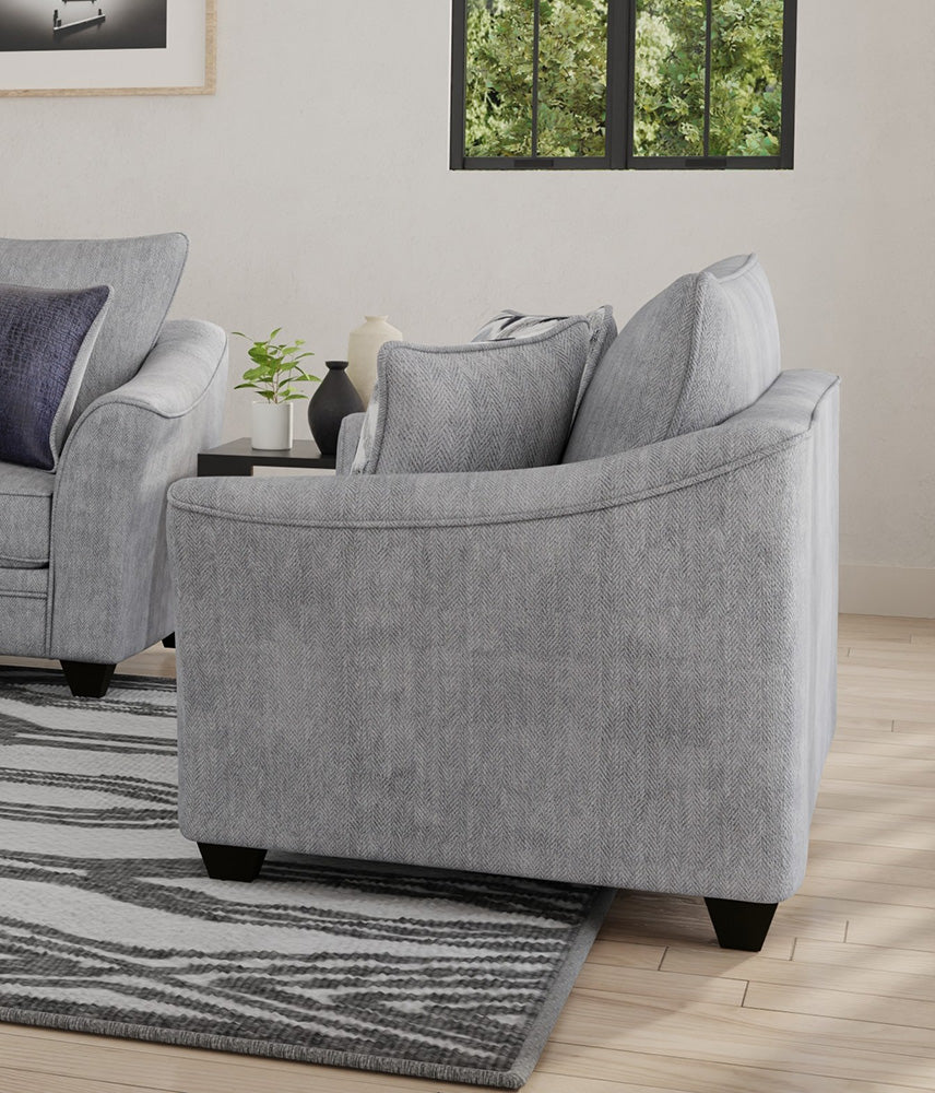 Peak Living - 3850 Crown Haze Chair in Grey - 3851-1055 view 1