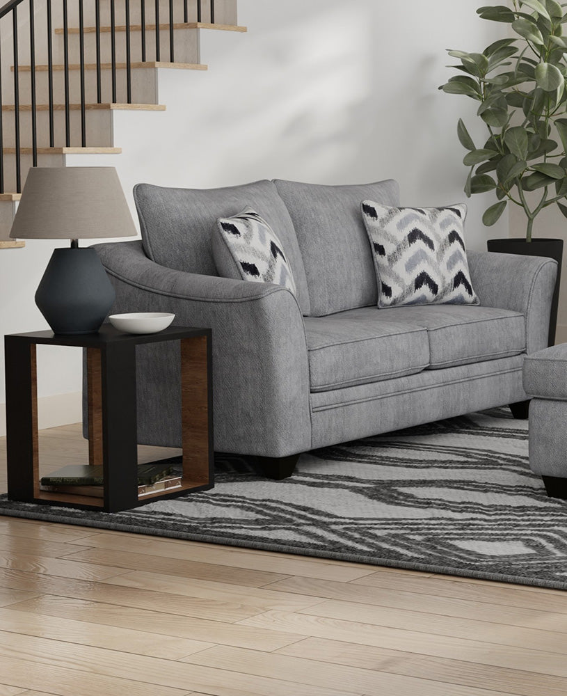 Peak Living - 3850 Crown Haze Loveseat in Grey - 3852-1055 view 1