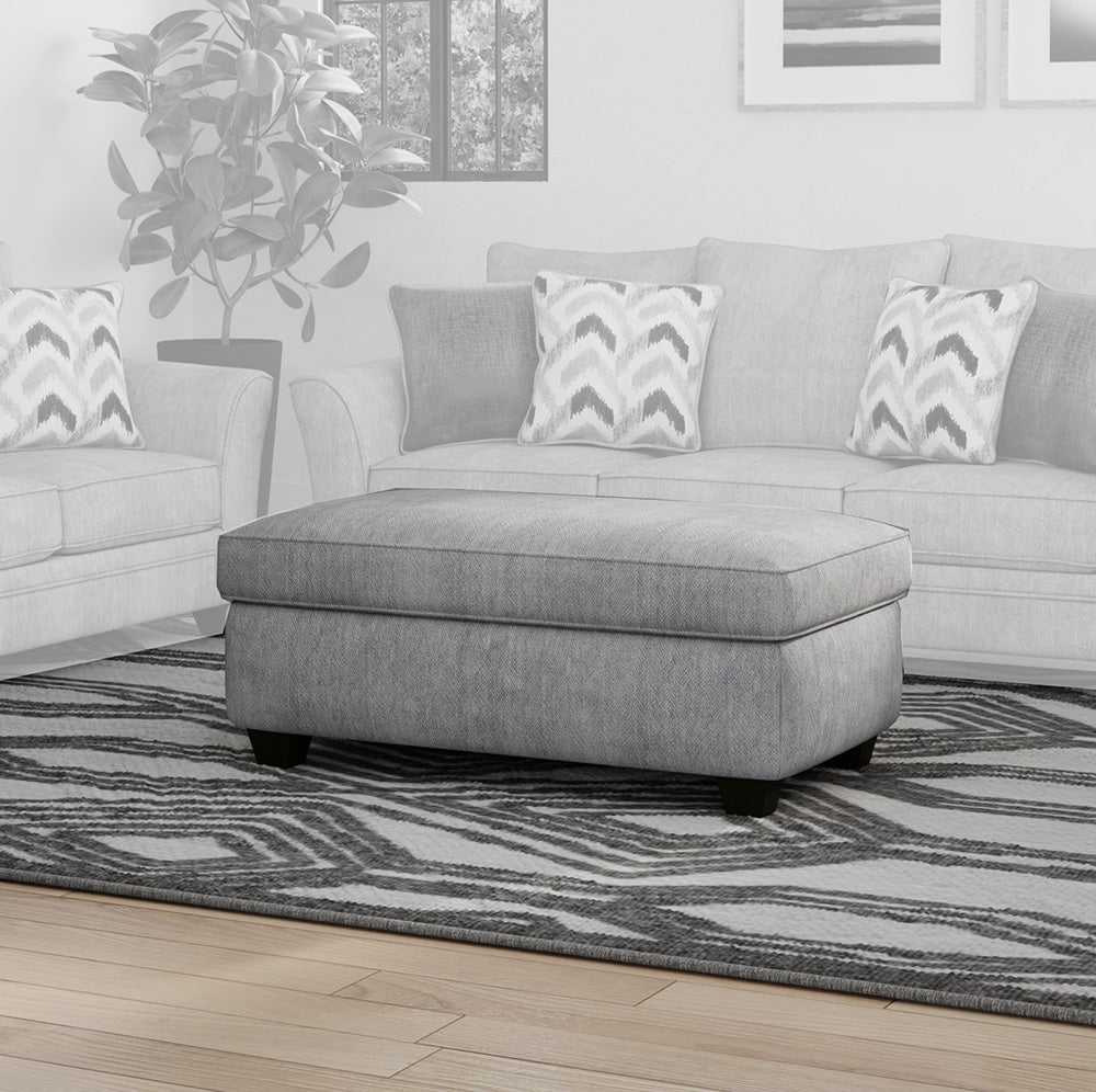Peak Living - 3850 Crown Haze Ottoman in Grey - 3855-1055 view 1