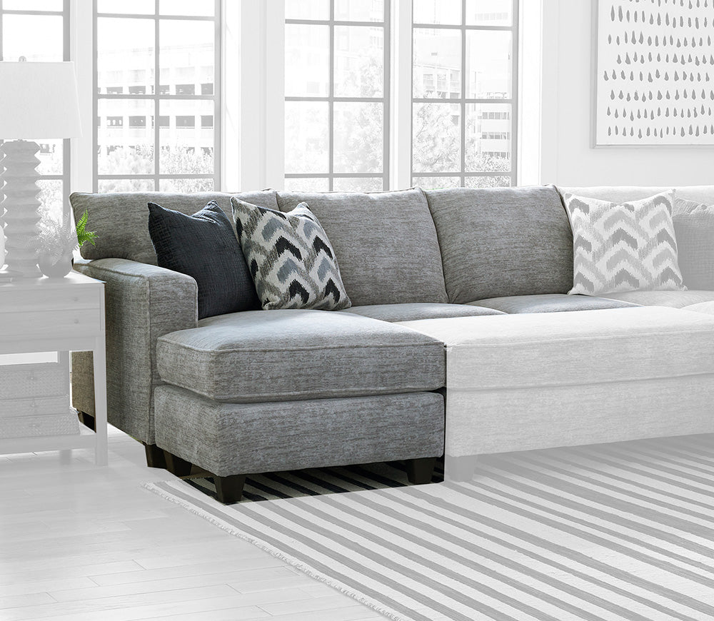 Peak Living - 450 Galactic Light Grey LSF 1-arm Sofa Chaise in Grey - 45020-1614 view 1