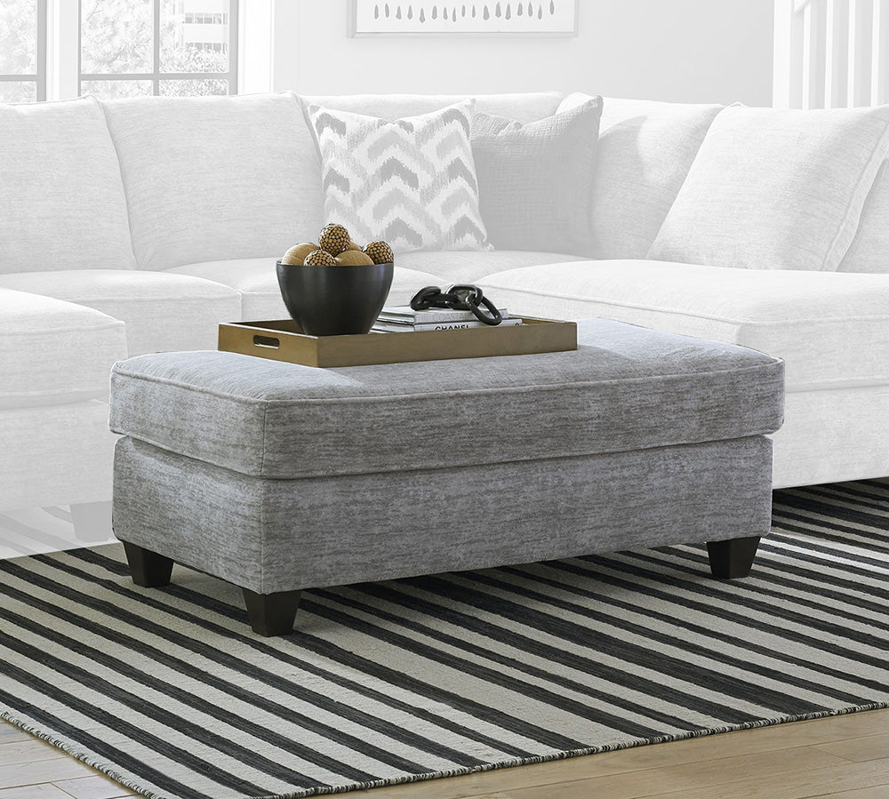 Peak Living - 450 Galactic Light Grey Ottoman in Grey - 45005-1614 view 1