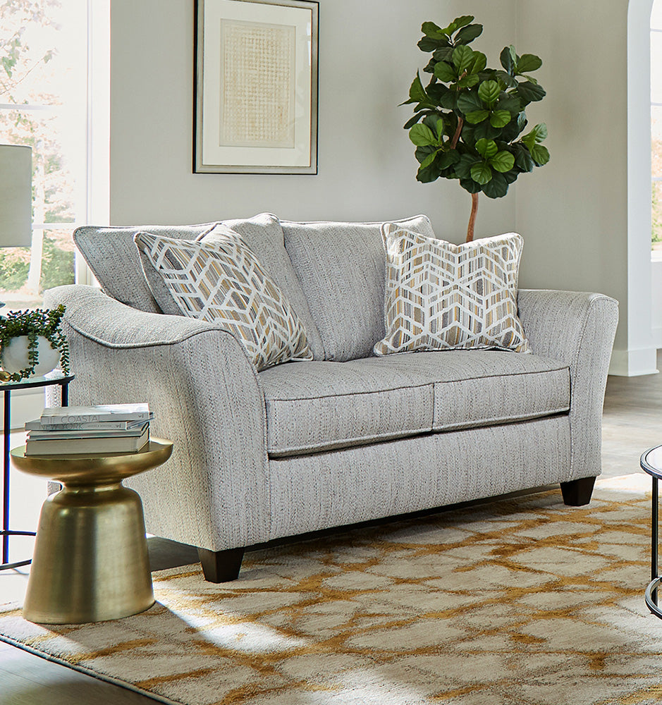 Peak Living - 4550 Hayworth Dove Loveseat in Light Grey - 4552-1301 view 1