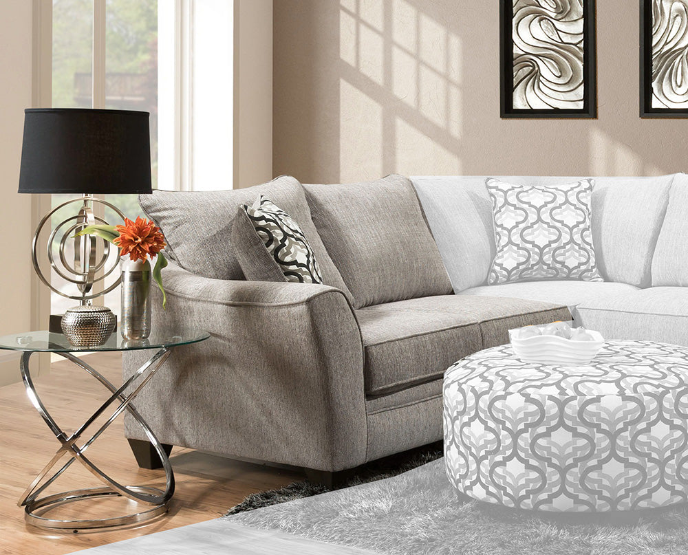 Peak Living - 4810 Dante Concrete LSF 1-arm Sofa in Grey - 4816-2124 view 1