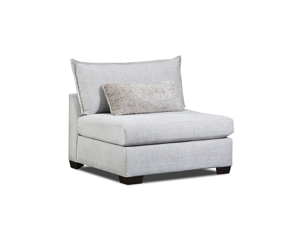 Peak Living - 630 Pacino Nickel Armless Chair in Light Grey - 63011-2157 view 1