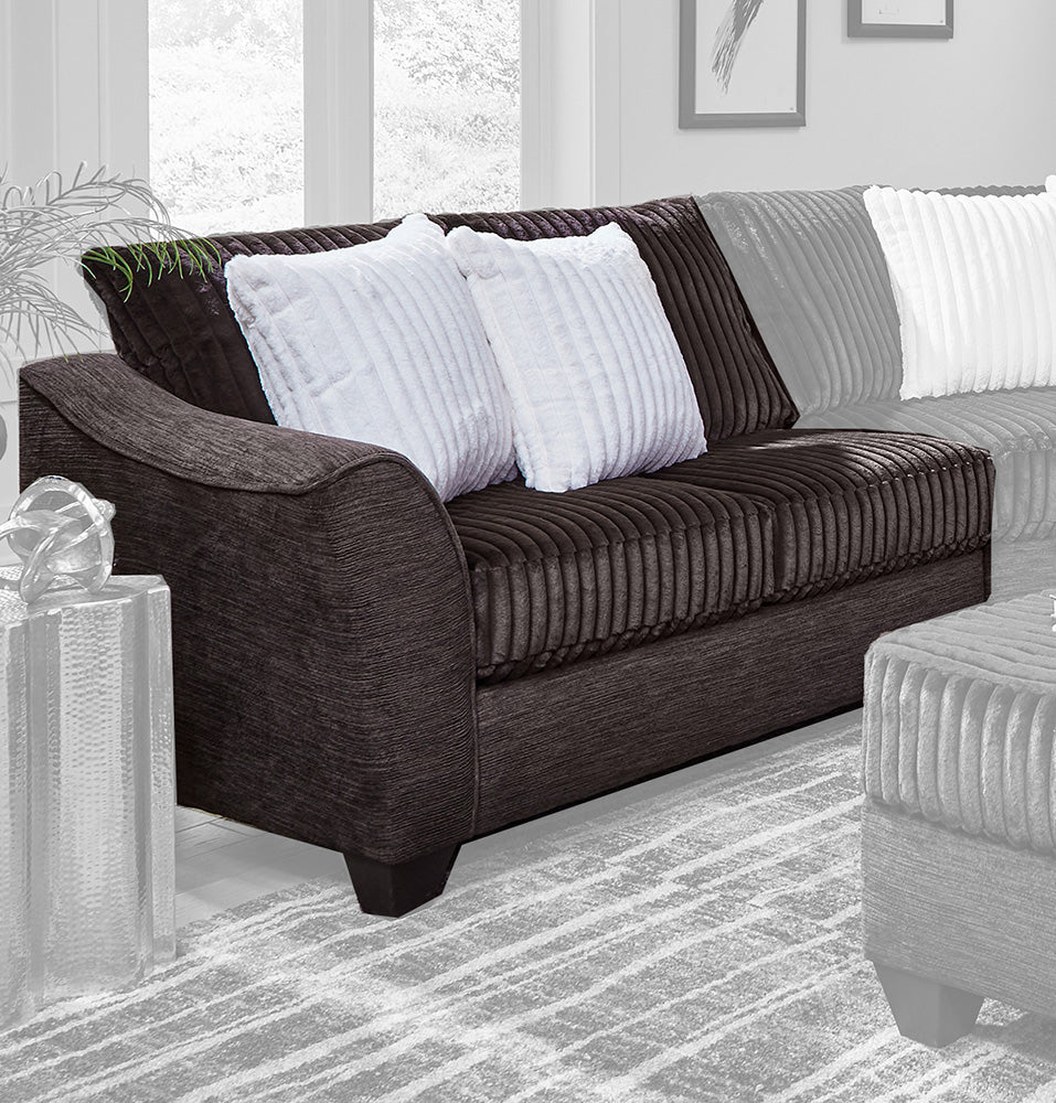 Peak Living - 640 Greame Espresso/Massis Espresso LSF 1-arm Loveseat in Brown - 64016-4024 view 1