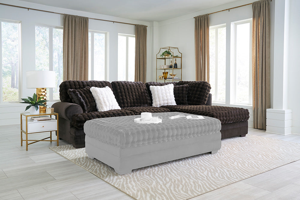 Peak Living - 7000 Kama Expresso/Crown Expresso Sectional in Brown - 7010-2251_7030-2251 view 1