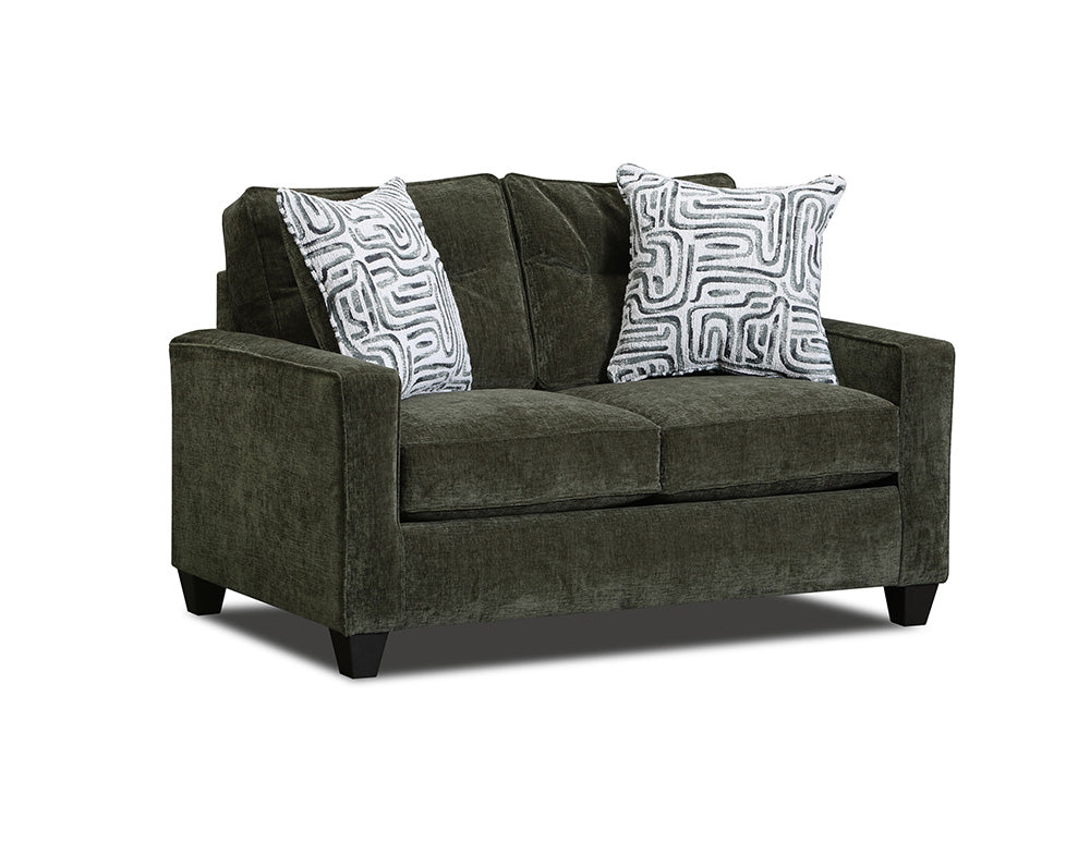 Peak Living - 710 Brave Olive Loveseat in Green - 71002-5865 view 1