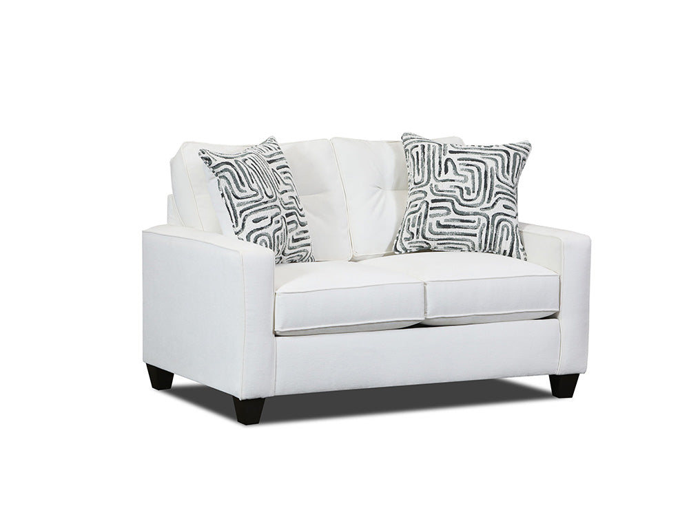 Peak Living - 710 Braves Cream Loveseat in Cream - 71002-5866 view 1