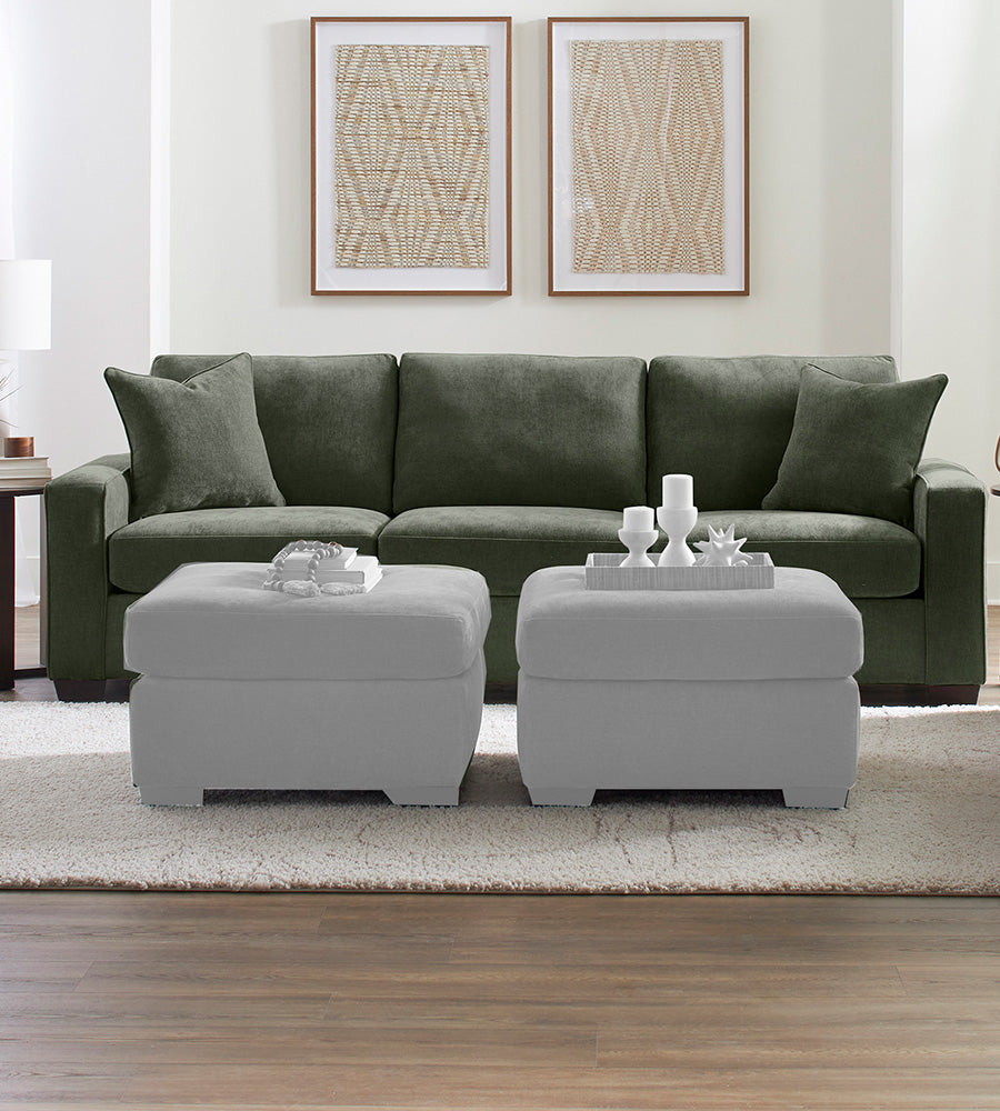 Peak Living - 730 Cardiff Forest Sofa in Green - 73076-4703_73077-4703_73011-4703 view 1
