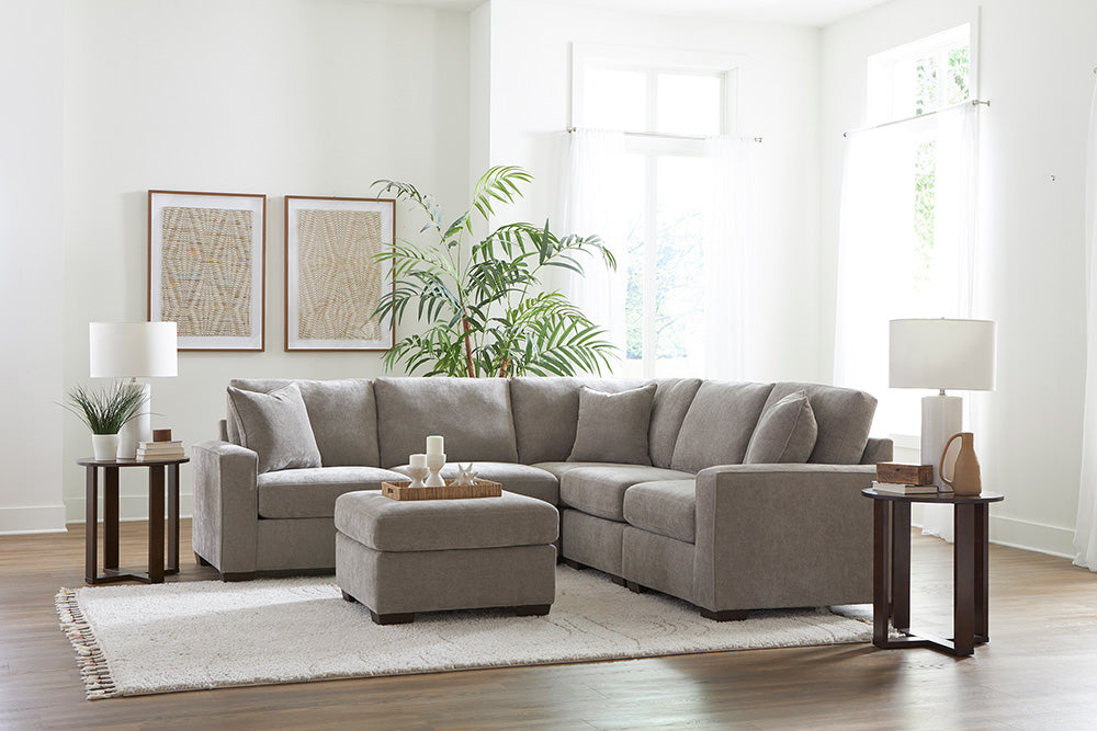 Peak Living - 730 Cardiff Sand Sectional in Sand - 73076-4702_73077-4702_73011-4702_73011-4702_73024-4702_73005-4702 view 1