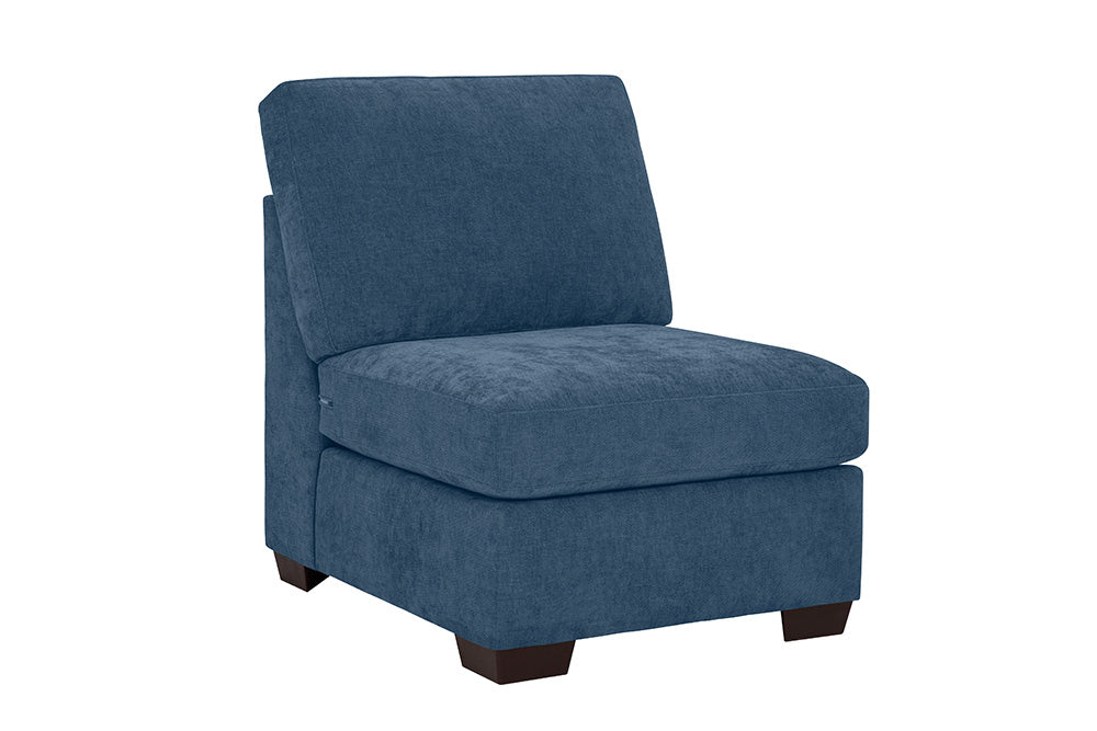 Peak Living - 730 Cardiff Slate Armless in Blue - 73011-4701 view 1