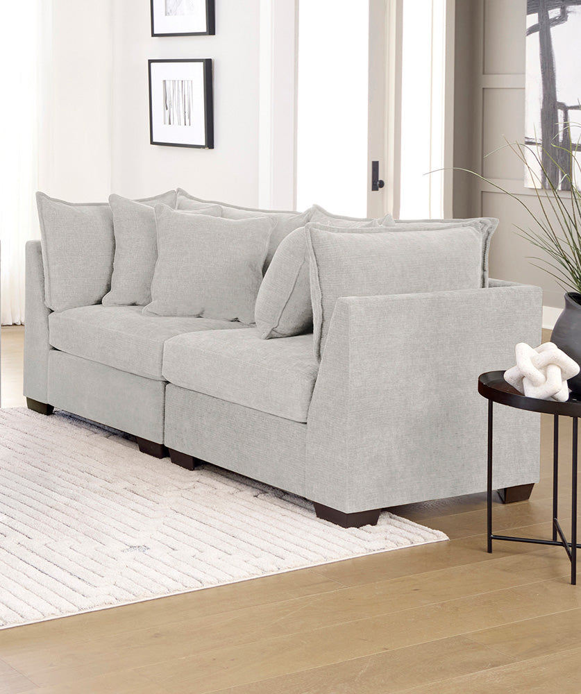 Peak Living - 850 Dino Ivory Loveseat in Ivory - 85024-4353_85024-4353 view 1