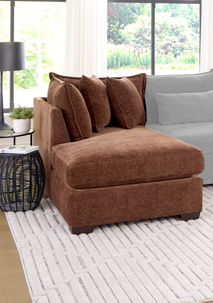 Peak Living - 850 Dino Rust LSF Chaise in Rust - 85012-4351 view 1