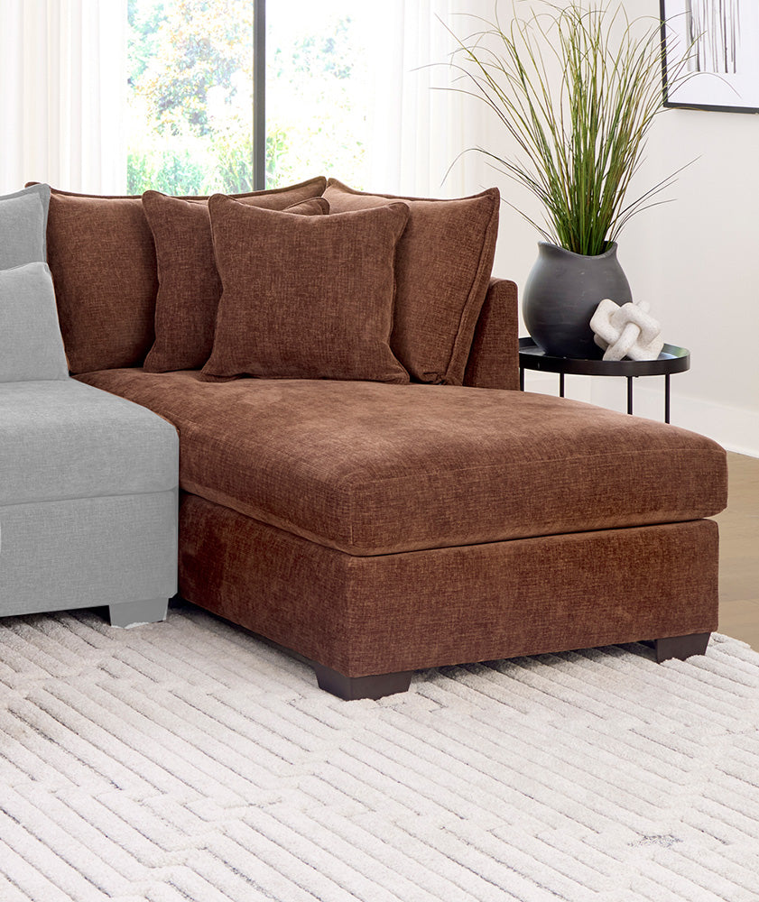 Peak Living - 850 Dino Rust RSF Chaise in Rust - 85013-4351 view 1
