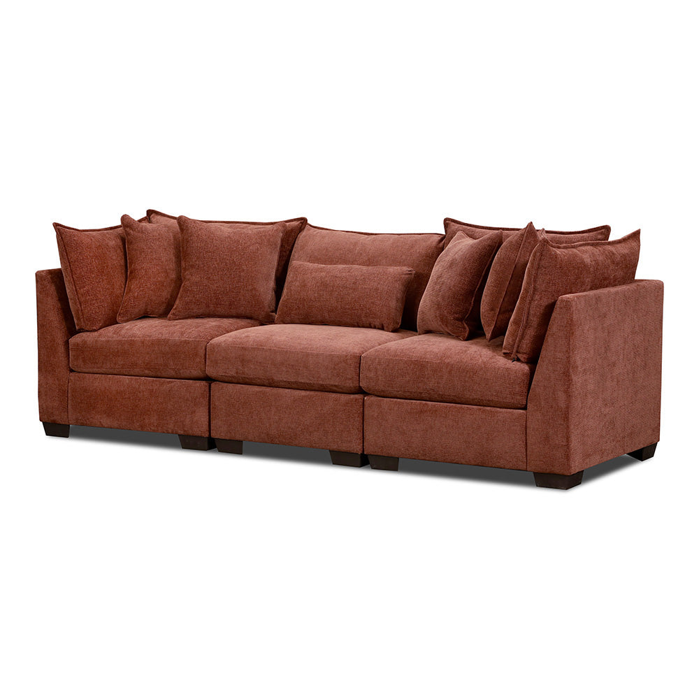 Peak Living - 850 Dino Rust Sofa in Rust - 85024-4351_85024-4351_85011-4351 view 1