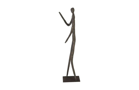 Phillips Collection - Abstract Figure on Metal Base, Bronze Finish, Elbow Bent - TH96034 veiw 2