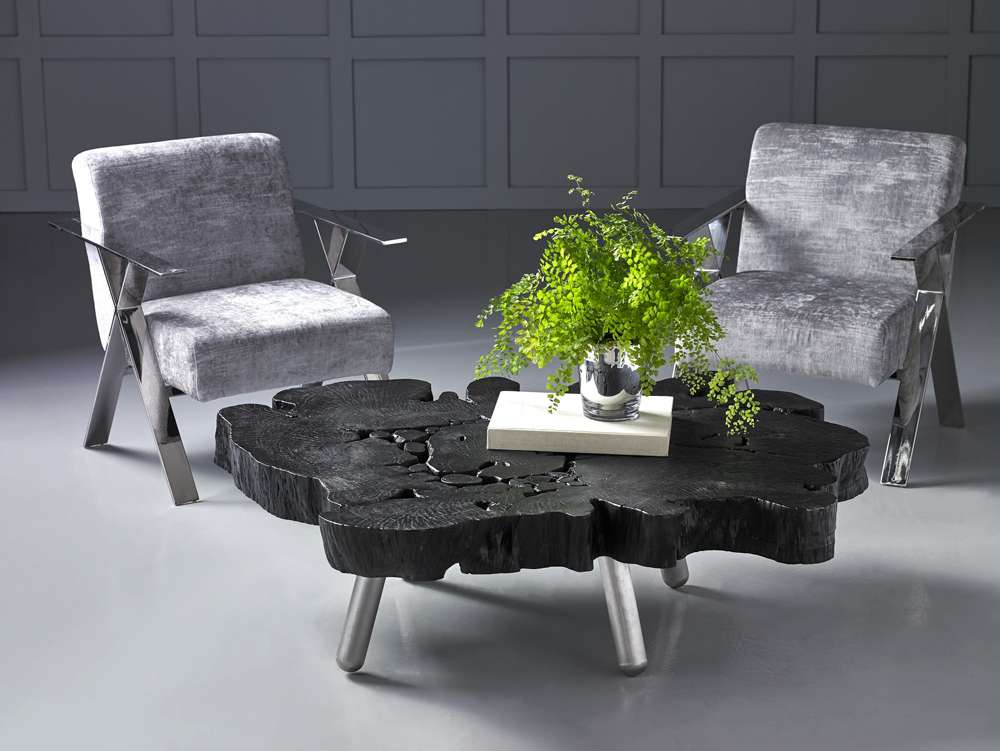 Phillips Collection - Allure Club Chair, Diva Gray , Stainless Steel Frame - PH81456 veiw 6