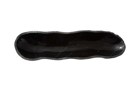 Phillips Collection - Aragonite Canoe Bowl, Black, Medium - MX106896 veiw 2