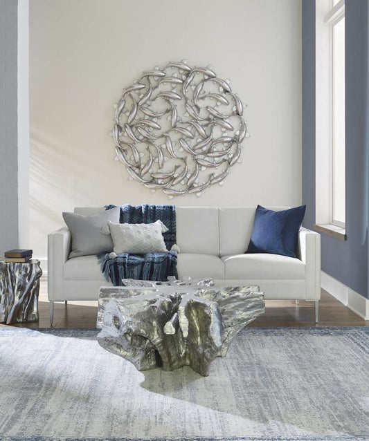 Phillips Collection - Asterisk Cast Root Coffee Table, Silver Leaf - PH67496 veiw 2