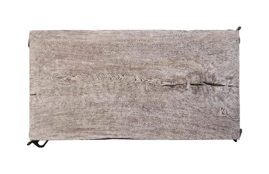 Phillips Collection - Atlas Coffee Table, Chamcha Wood, Gray Stone Finish, Metal - TH100838 view 2