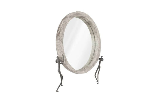 Phillips Collection - Atlas Mirror, Chamcha Wood, Gray Stone Finish, Metal - TH100834 veiw 2