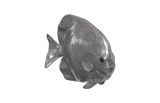 Phillips Collection - Australian Bat Fish Wall Sculpture, Resin, Polished Aluminum Finish - PH64558 view 2