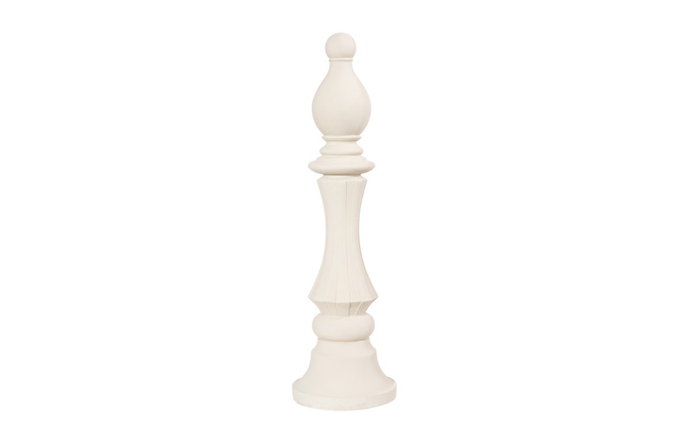 Phillips Collection - Bishop Chess Sculpture, Cast Stone White - PH115696 veiw 1