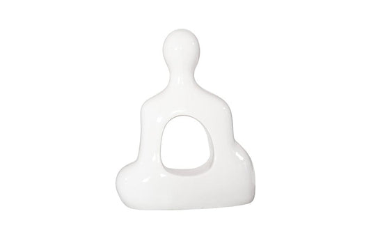 Phillips Collection - Buddha Seated Sculpture, Gel Coat White - PH118773 view 2