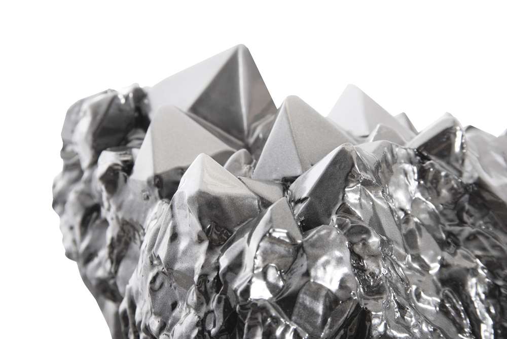 Phillips Collection - Cast Crystal Tabletop Accent, Liquid Silver, Large - PH103569 veiw 4