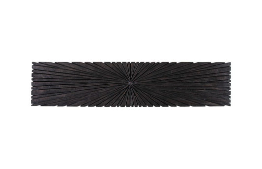 Phillips Collection - Chainsaw Console Table, Burnt Black, Black Iron Cross Base - TH103558 view 2