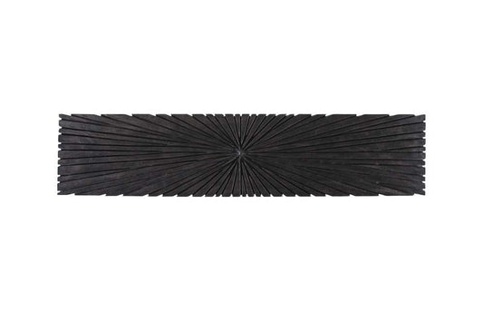 Phillips Collection - Chainsaw Console Table, Burnt Black, Black Iron Cross Base - TH103558 veiw 2