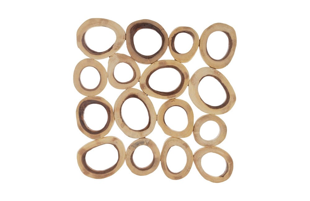 Phillips Collection - Chuleta Rings Wall Art, Chamcha Wood, Square, LG - TH72024 view 1