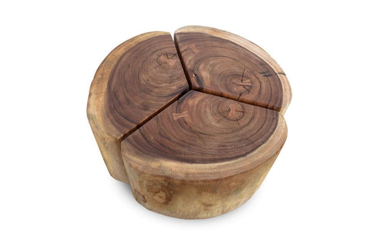 Phillips Collection - Clover Coffee Table, Chamcha Wood, Natural Finish, Metal Base - TH74070 view 2