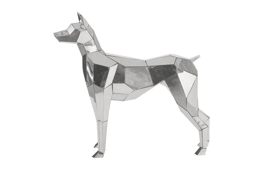 Phillips Collection - Crazy Cut Dog, Stainless Steel, Silver - PH97073 view 2