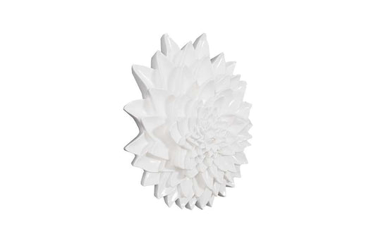 Phillips Collection - Dahlia Flower Wall Art, Gel Coat White - PH104158 veiw 2
