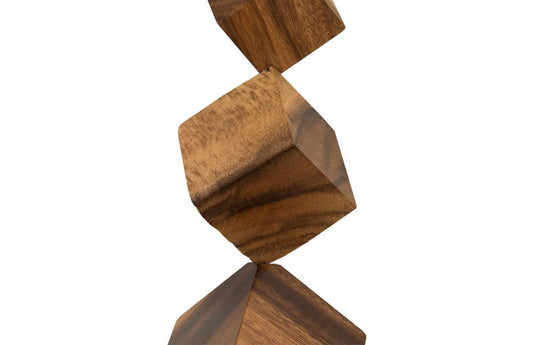 Phillips Collection - Dice Wall Art, Chamcha Wood, Natural - TH84084