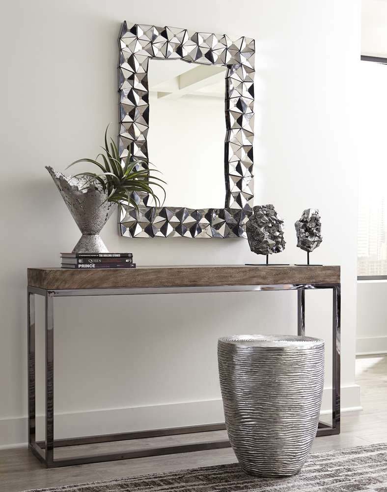 Phillips Collection - Divot Mirror, Stainless Steel - PH100869 veiw 3