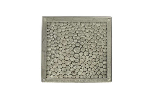 Phillips Collection - Driftwood Side Table, Wood, Glass, Stainless Steel Base, Scaff Finish - PH84445 veiw 2