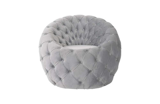Phillips Collection - Egg Chair, Cool Gray Velvet Fabric - PH103580 veiw 2