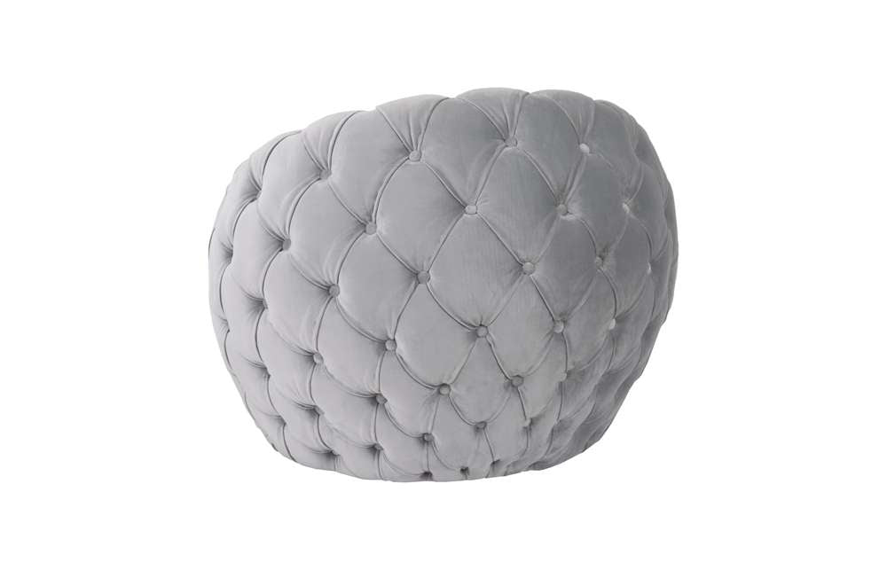 Phillips Collection - Egg Chair, Cool Gray Velvet Fabric - PH103580 veiw 4