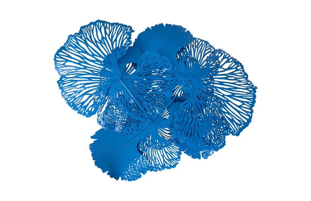 Phillips Collection - Flower Wall Art, Large, Blue, Metal - TH101837 view 3