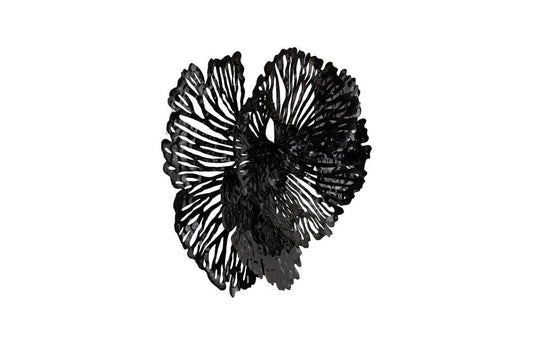 Phillips Collection - Flower Wall Art, Small, Black, Metal - TH107120 view 2