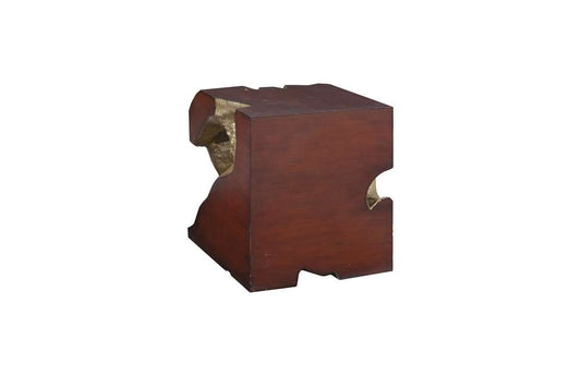 Phillips Collection - Freeform Stool, Gold Leaf, Faux Bois, SM - PH62425 veiw 2