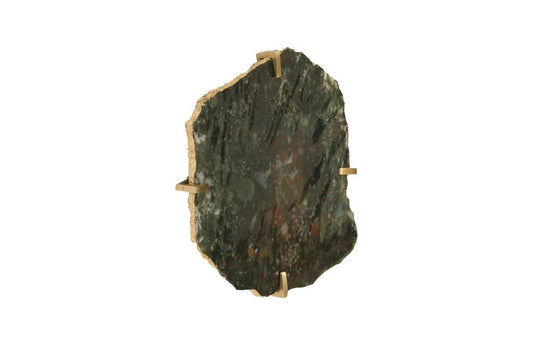 Phillips Collection - Gem Wall Tile in Brass Setting, Glacier Charcoal - CH84030 veiw 2