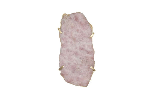 Phillips Collection - Gem Wall Tile in Brass Setting, Rose Quartz - CH84026 veiw 2